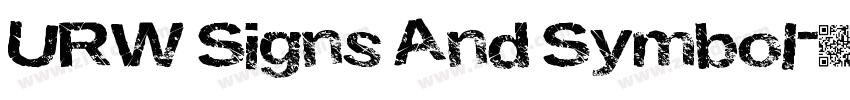 URW Signs And Symbol字体转换